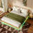 King Floating Bed Frame with LED Lights