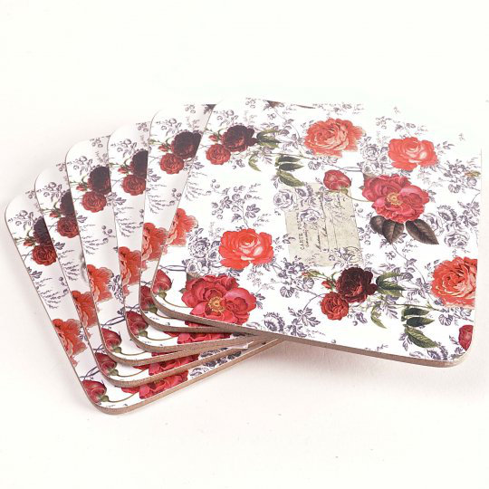 Cork Square 6 Piece Coaster Set
