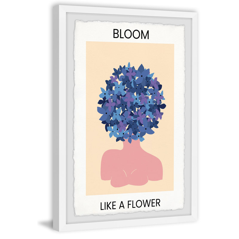«Like A Flower» par Marmont Hill - reproduction de cadre photo, H 45 po x l 30 po x P 1,5 po