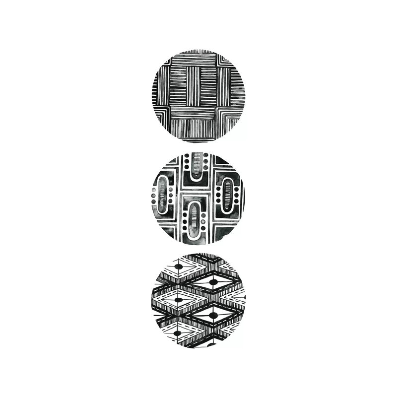 Tribal Pattern IV by Grace Popp - Wrapped Canvas Panoramic Print, 30.48 cm H x 91.44 cm W x 1.91 cm D