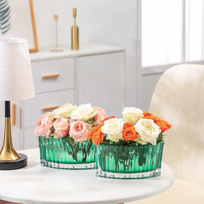 Vase de table en verre Andrika