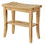 Tabouret d'appoint en bois de bambou massif Ayden