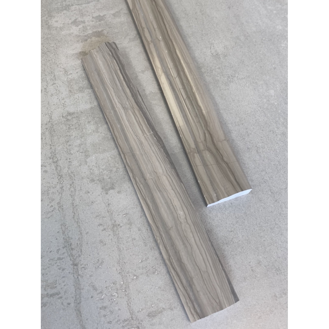 12" L x 1.75" W Marble Chair Rail Tile Trim (Set of 7) ES Stone 