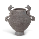 Seahorse Vase, Earth Brown