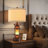 ChenJoss 24" Table Lamp Set With Night Light And USB Ports, suitable for bedrooms, living rooms, desks, and offices