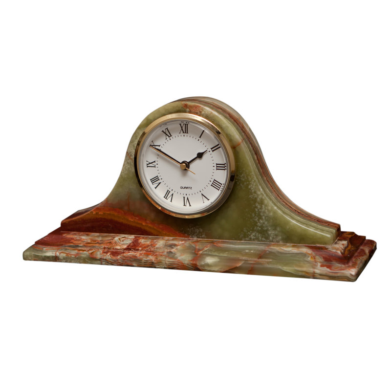 Horloge de table traditionnelle Traditional, Tourbillon vert onyx