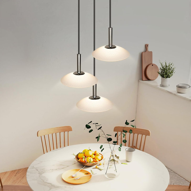 - Light Brushed Nickel LED Pendant