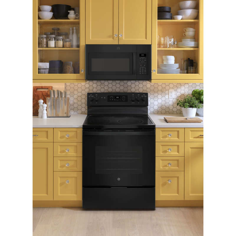 30" 5.3 Cu. Ft. Freestanding Electric Range with Convection Oven, Black