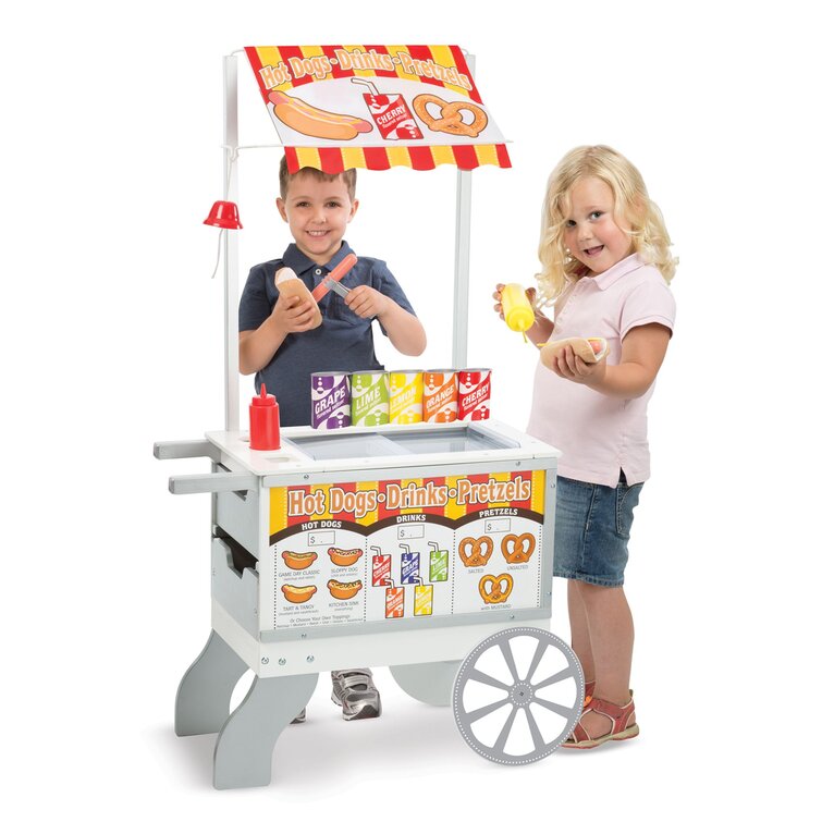 Location themed carts and snacks