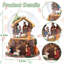 Boule à neige musicale de Noël avec crèche de Noël, lumières DEL et musique