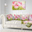 Coussin lombaire floral bouquet de tulipes