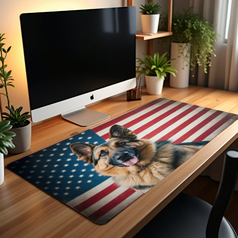 Polyester Desk Pad, 14.4x12.1