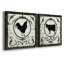 Berkshire Rooster - ensemble de 2 impressions sur toile-296871884-296871858
