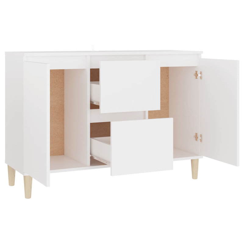 SkeltinCleveland Sideboard 101x35x70 cm Engineered Wood, White