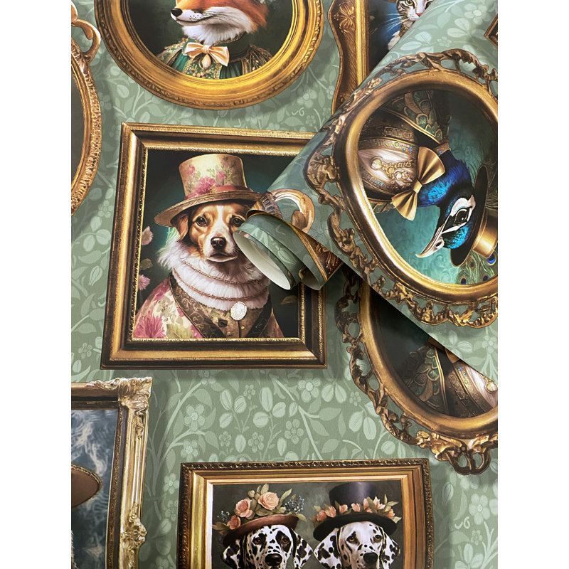 Papier peint Regal Beasts, Gris