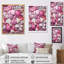 Coquillage rose sur la plage sur toile-91119098-91119097