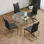 Table ronde en verre de style moderne