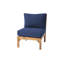 Huntington Teak Outdoor Armless Club Chair-210587388