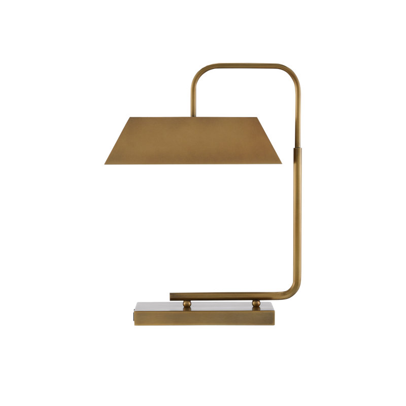 Hoxton Desk Table Lamp, Light Antique Brass
