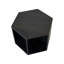 2 pièces Table d'appoint hexagonale 48,27 po - Table de chevet avec options de rangement spacieuses et fonction élégante-1481325353-1477189721