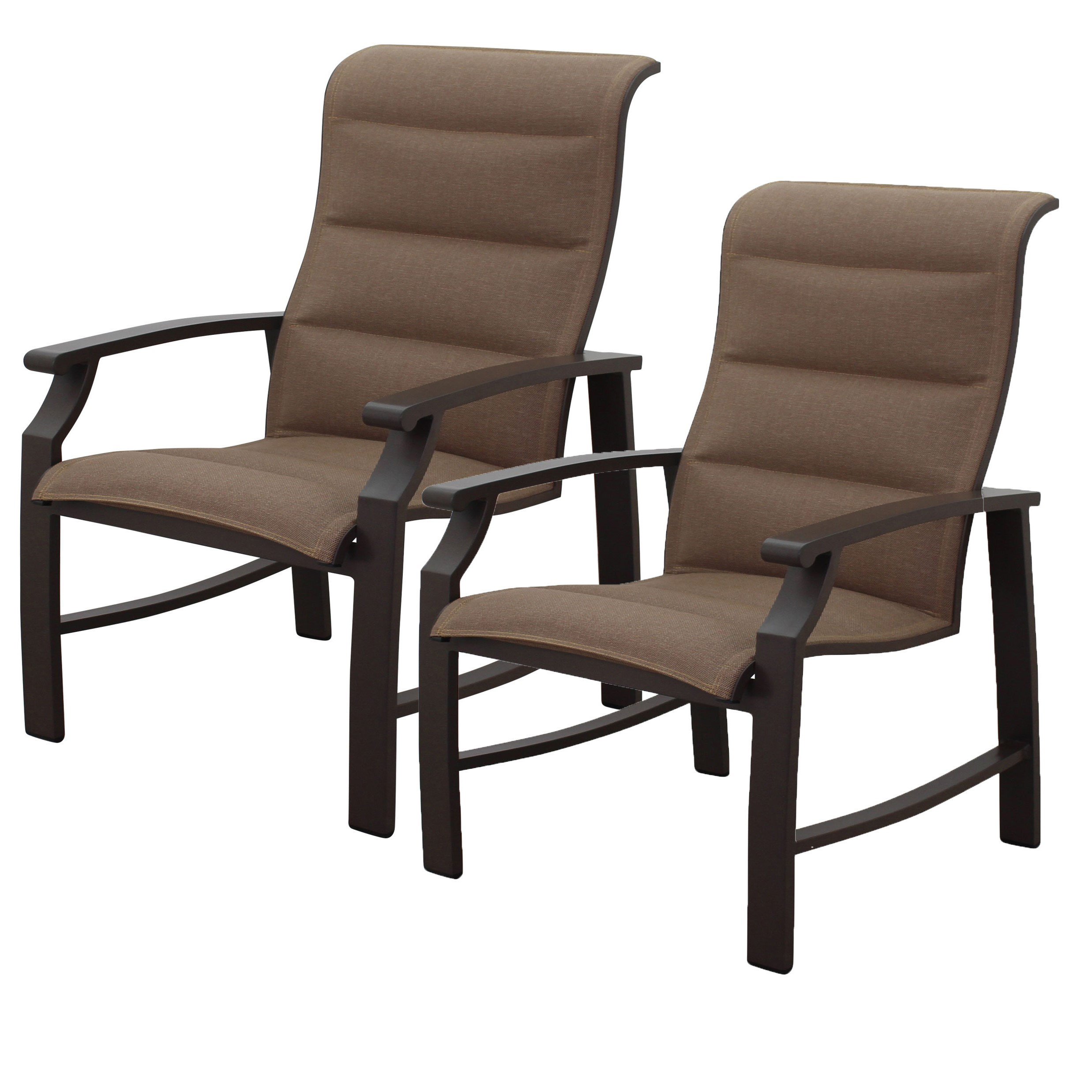 Courtyard Casual Furniture Courtyard Casual Madison Rust Padded-Sling ...