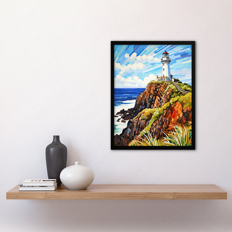 Cape Byron Australia Vibrant Lighthouse - Single Picture Frame Print