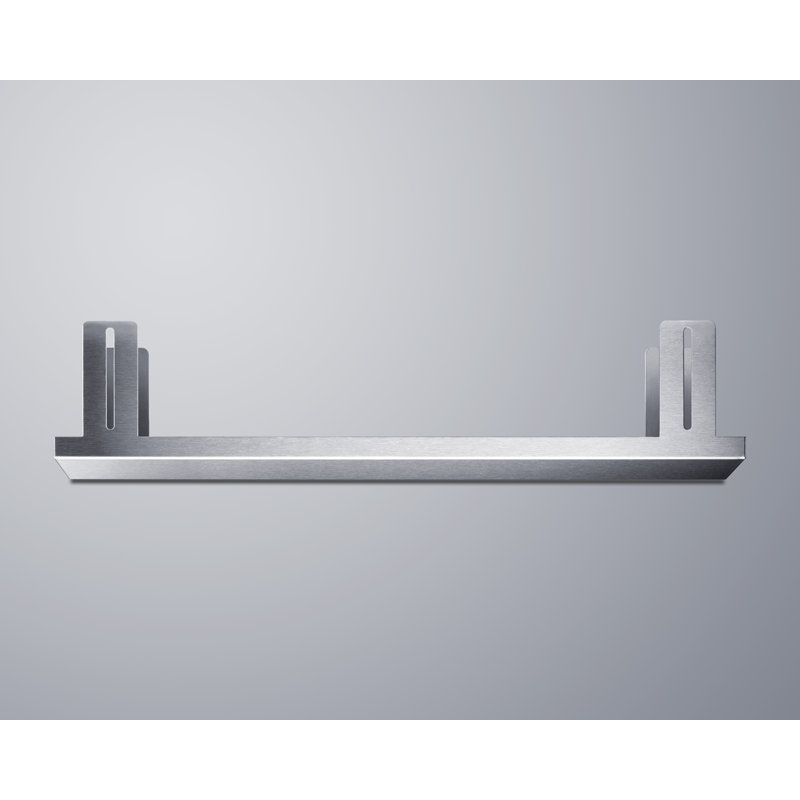Summit Appliance  24" wide wall oven filler trim kit in stainless steel, 4" H x 24" W x 5" D