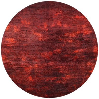 Tapis abstrait rouge