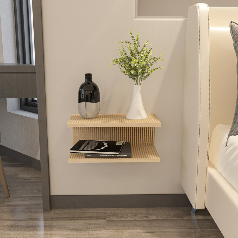 Daizah 45cm W Bedside Table, Beige