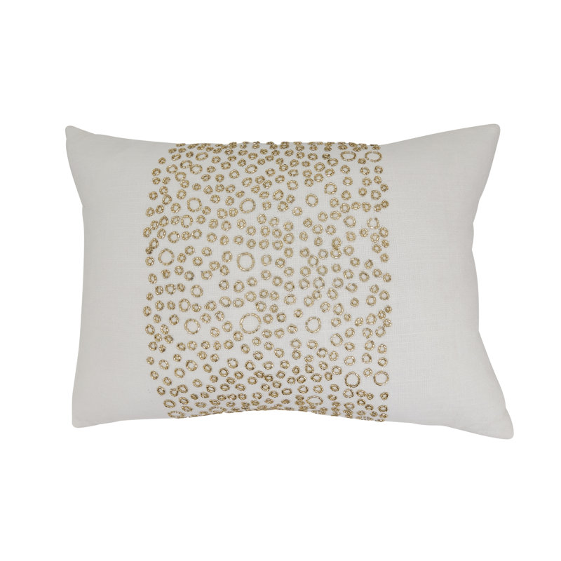 Beaded Band Throw Pillow Cover, Polyester