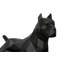 Sculpture Pitbull Facet, noir mat