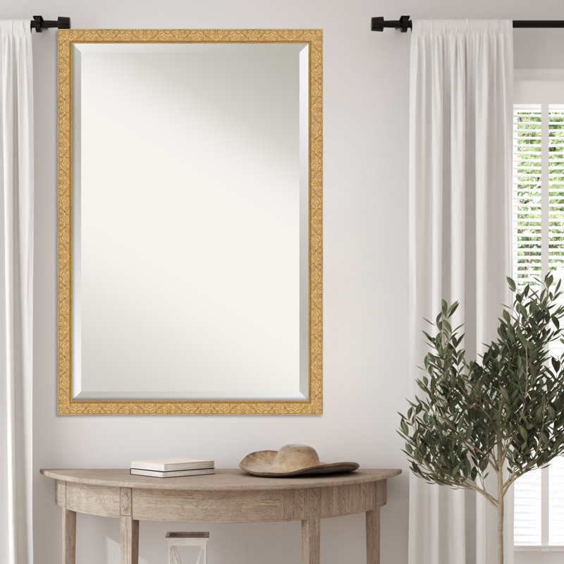 Miroir mural Lila, 26,5 po x 38,5 po, Doré