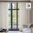 Emery Ivory Linen Blend Light Filtering 40x90" Curtain Panel Pair-119811052-119811053