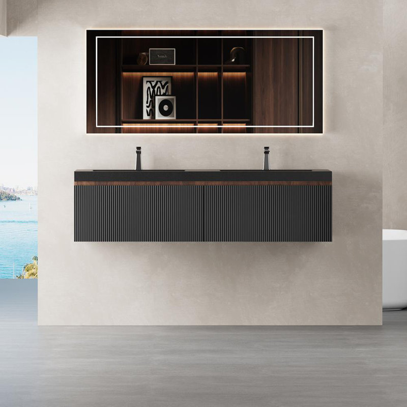 59'' Floating Bathroom Vanity with Sink