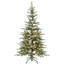 Sapin de Noël vert clair préilluminé de 1,80 m avec des branches inclinées vers le bas.