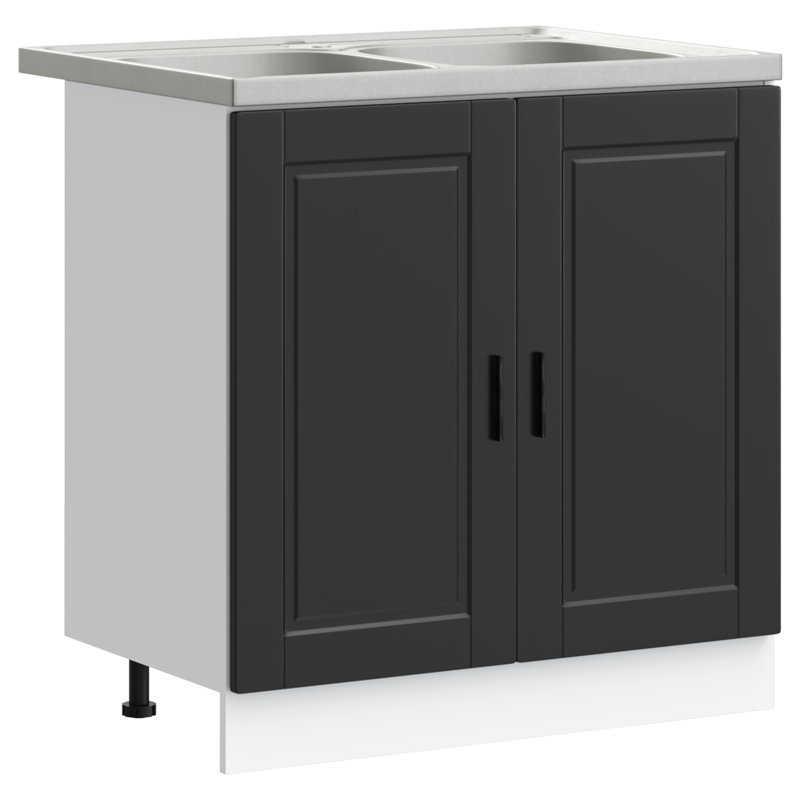 Porto Sink Base Cabinet Porto, Black