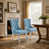 Dusty Blue Velvet-Sliver Leg is out of stock