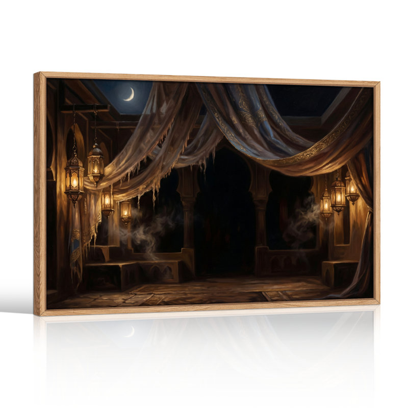 Ensemble de 1 toile murale Mystic Chamber, H 32 po x l 48 po, Naturel