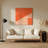 Minimalism 98 Orange Metal Wall Art-1454707062