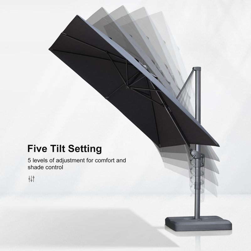 243cm Cantilever Parasol, Dark Grey