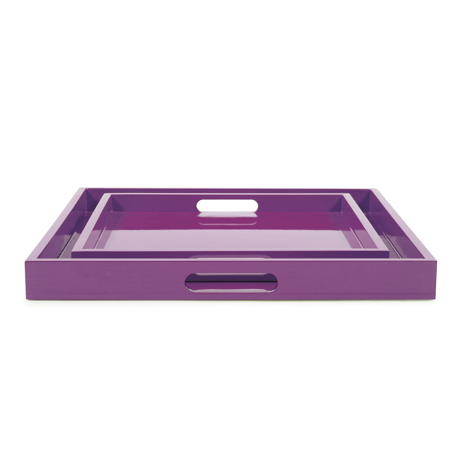 Lavande 2 Piece Tray Set, Purple