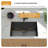 28" L x 18" W Undermount Kitchen Sink Gunmetal Black Single Bowl Stainless Steel Kitchen Sink with Bottom Grid-70631318