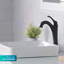 Lavabo de salle de bain carré en céramique avec trop-plein Elavo