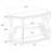Elysian Scrollwork Entryway Sofa Console Table Deep Merlot