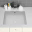 Lavabo de salle de bain rectangulaire encastré en céramique avec trop-plein 22 po x 15,5 po