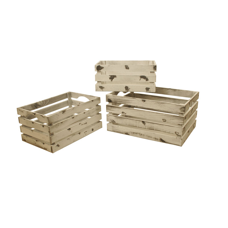 Ensemble de casiers en bois massif 3 pièces