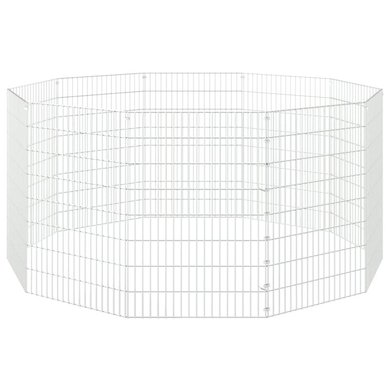 Enclos galvanisé à 10 panneaux pour animaux Tucker Murphy Pet ™, H 21,3 po x l 31,5 po