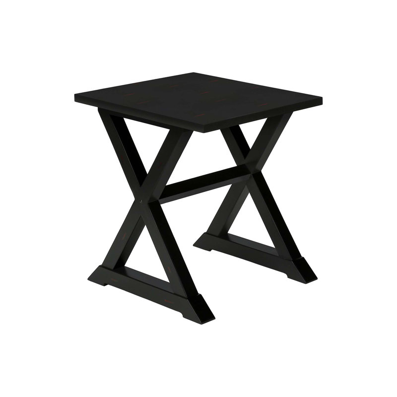 Bedroom Nightstand, Nightstand, Square Accent Table, Transitional End, Side Table, Black