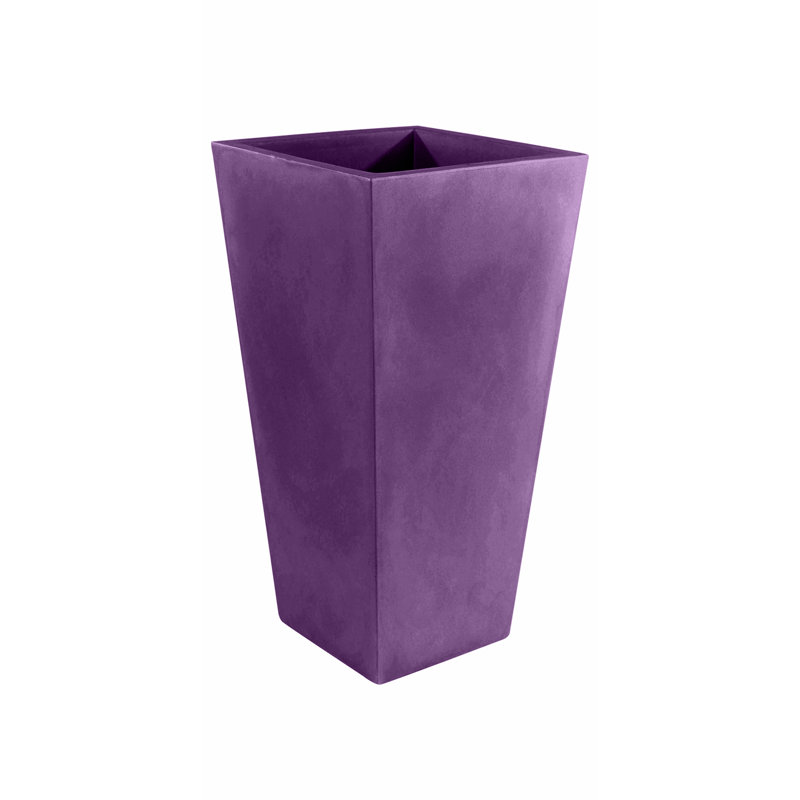 Cono Resin Pot Planter, 39.25" H x 13.75" W x 13.75" D, Bronze