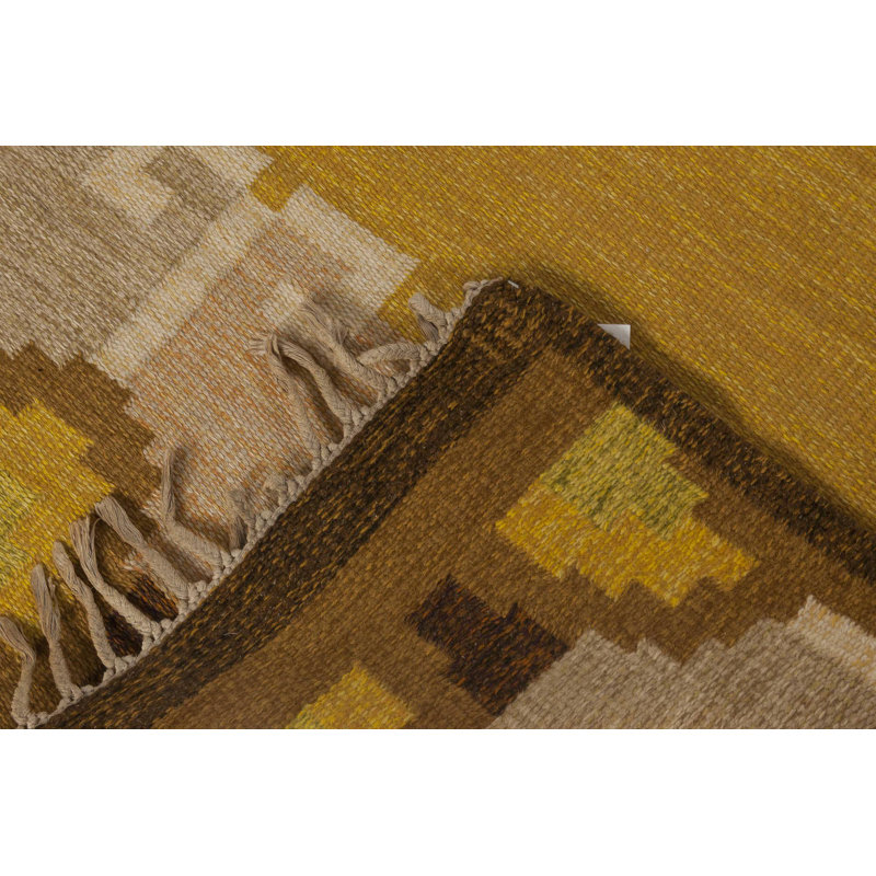Vintage One-of-a-Kind Rectangle 6'6" x 9'3" Flatweave Area Rug
